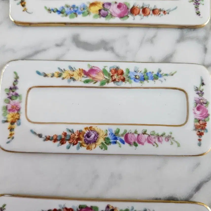 [BUNJANG] German Dresden Name Tag Set / 앤틱 독일 드레스덴 네임태그