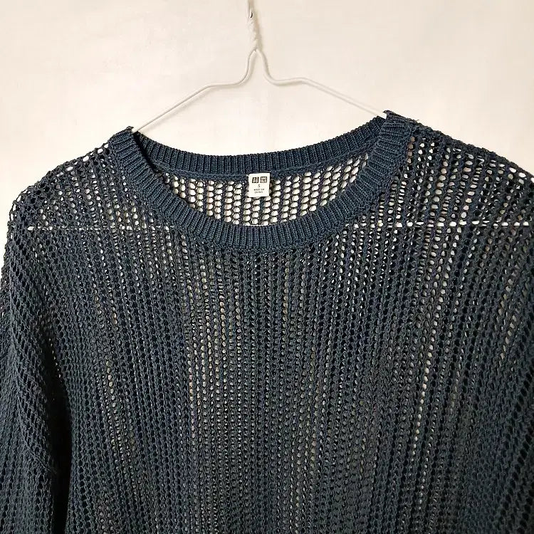 [BUNJANG] Uniqlo 3D Mesh Crew Neck Sweater / 유니클로 3D 메쉬 크루넥 세터 85