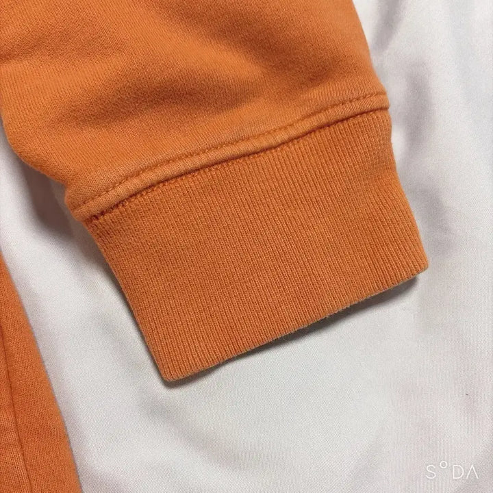 [BUNJANG] Stone Island Two-Button Orange Hoodie M / 스톤아일랜드 투버튼 오렌지 후드티 M