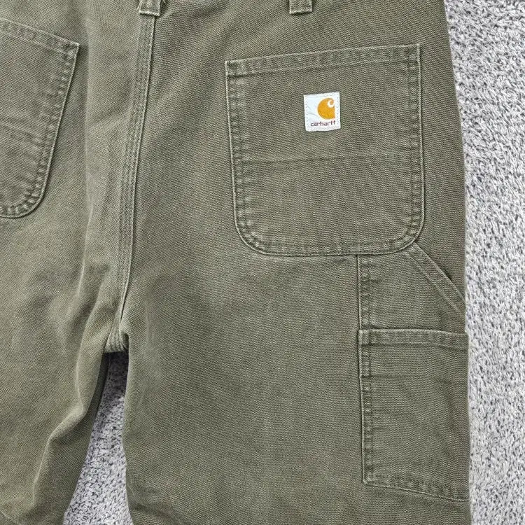 [BUNJANG] Carhartt Duck Canvas Double Knee Work Shorts (36") / 칼하트 덕캔버스 더블니 워크 쇼츠 반바지 커스텀 (36") / 11887