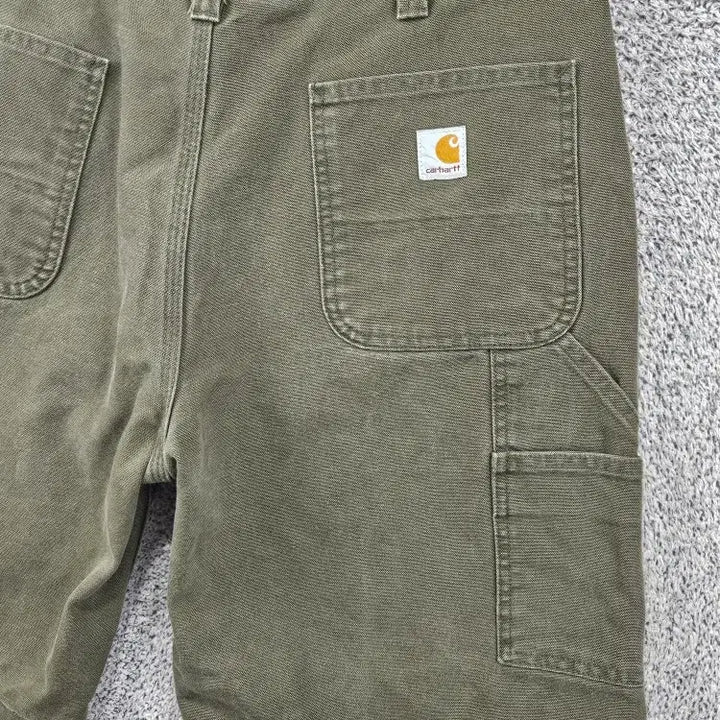[BUNJANG] Carhartt Duck Canvas Double Knee Work Shorts (36") / 칼하트 덕캔버스 더블니 워크 쇼츠 반바지 커스텀 (36") / 11887