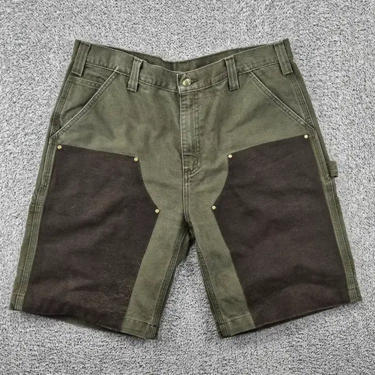 [BUNJANG] Carhartt Duck Canvas Double Knee Work Shorts (36") / 칼하트 덕캔버스 더블니 워크 쇼츠 반바지 커스텀 (36") / 11887
