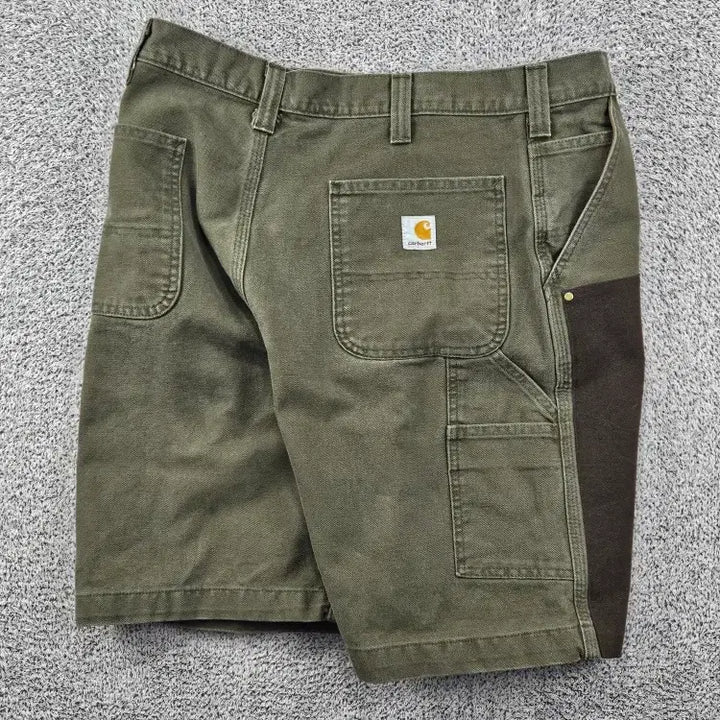 [BUNJANG] Carhartt Duck Canvas Double Knee Work Shorts (36") / 칼하트 덕캔버스 더블니 워크 쇼츠 반바지 커스텀 (36") / 11887