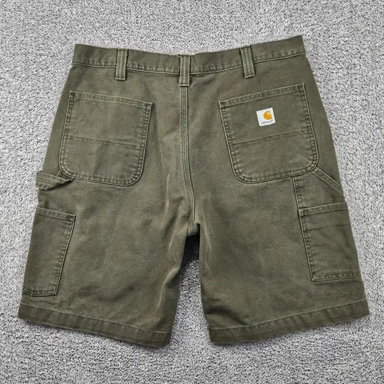 [BUNJANG] Carhartt Duck Canvas Double Knee Work Shorts (36") / 칼하트 덕캔버스 더블니 워크 쇼츠 반바지 커스텀 (36") / 11887