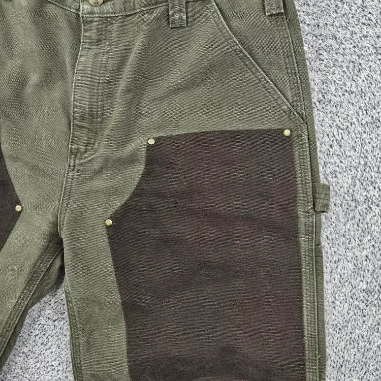 [BUNJANG] Carhartt Duck Canvas Double Knee Work Shorts (36") / 칼하트 덕캔버스 더블니 워크 쇼츠 반바지 커스텀 (36") / 11887