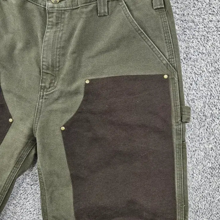 [BUNJANG] Carhartt Duck Canvas Double Knee Work Shorts (36") / 칼하트 덕캔버스 더블니 워크 쇼츠 반바지 커스텀 (36") / 11887