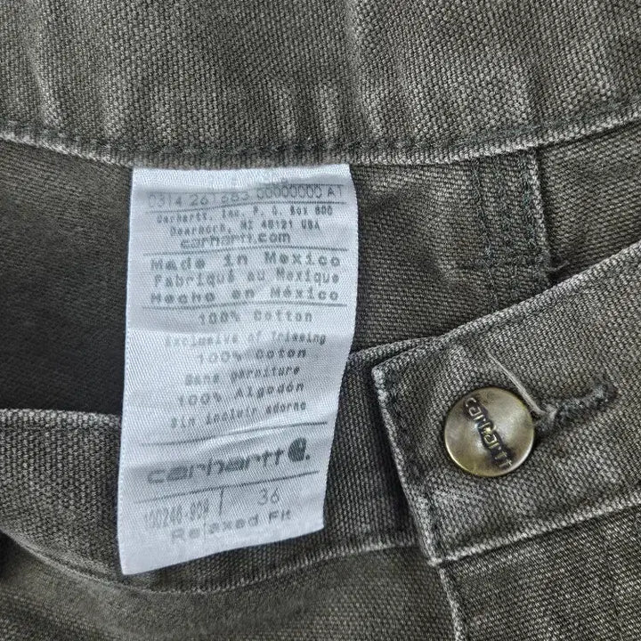 [BUNJANG] Carhartt Duck Canvas Double Knee Work Shorts (36") / 칼하트 덕캔버스 더블니 워크 쇼츠 반바지 커스텀 (36") / 11887