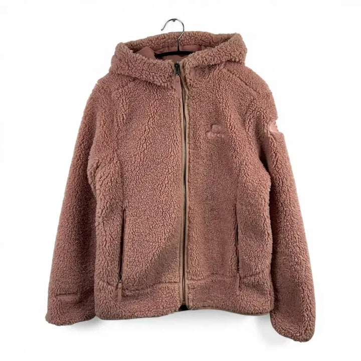 [BUNJANG] Eider Sherpa Fleece Hooded Zip-Up Jacket (Pink) / (M) 아이더 양털 셰르파 플리스 후드 집업 자켓 핑크