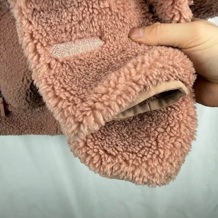 [BUNJANG] Eider Sherpa Fleece Hooded Zip-Up Jacket (Pink) / (M) 아이더 양털 셰르파 플리스 후드 집업 자켓 핑크