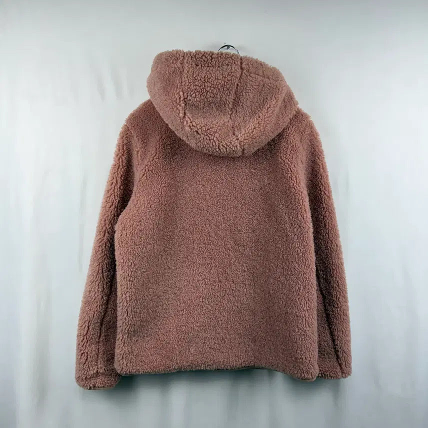 [BUNJANG] Eider Sherpa Fleece Hooded Zip-Up Jacket (Pink) / (M) 아이더 양털 셰르파 플리스 후드 집업 자켓 핑크