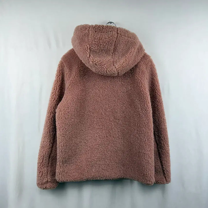 [BUNJANG] Eider Sherpa Fleece Hooded Zip-Up Jacket (Pink) / (M) 아이더 양털 셰르파 플리스 후드 집업 자켓 핑크