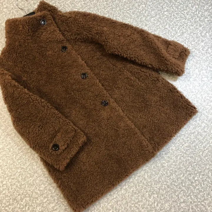 [BUNJANG] Dia Luce Australian Wool Coat - Brown / 디아루체 25년 호주산 리얼 양모100% 코트 뽀글 양털 브라운 66