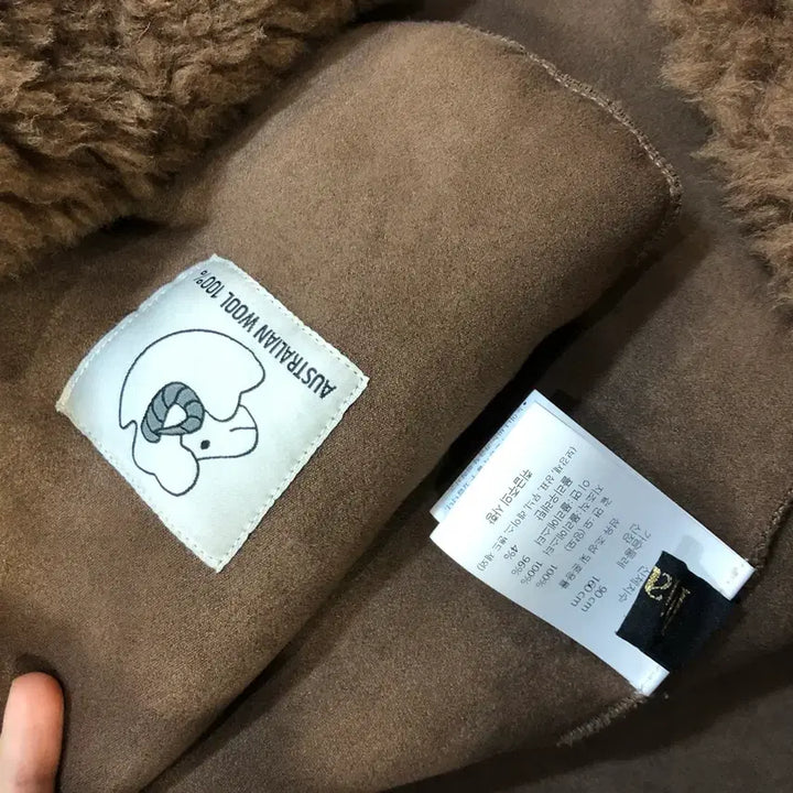 [BUNJANG] Dia Luce Australian Wool Coat - Brown / 디아루체 25년 호주산 리얼 양모100% 코트 뽀글 양털 브라운 66