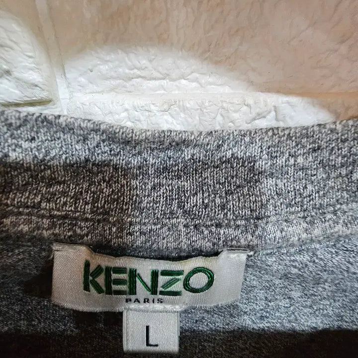 [SOLD OUT] KENZO 겐조 빅로고 그레이 반팔 티셔츠 L