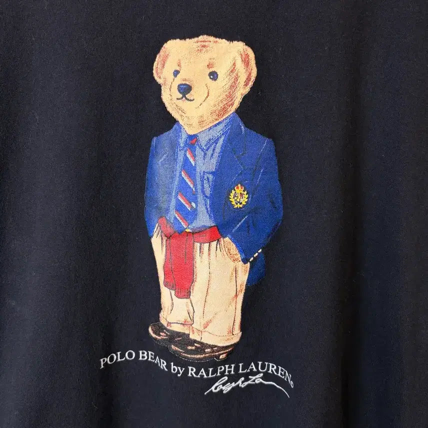 [BUNJANG] Polo Ralph Lauren Polo Bear Black T-shirt / [M] 폴로랄프로렌 폴로 베어 블랙 반팔티