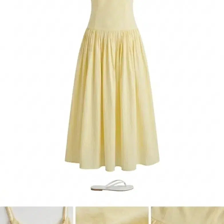 [BUNJANG] Resort Butter Shirring Long Dress / 리조트 버터 셔링 원피스