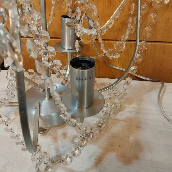 [BUNJANG] IKEA Chandelier with Crystal Decoration / 미사용 이케아 샹들리에/수정 재업