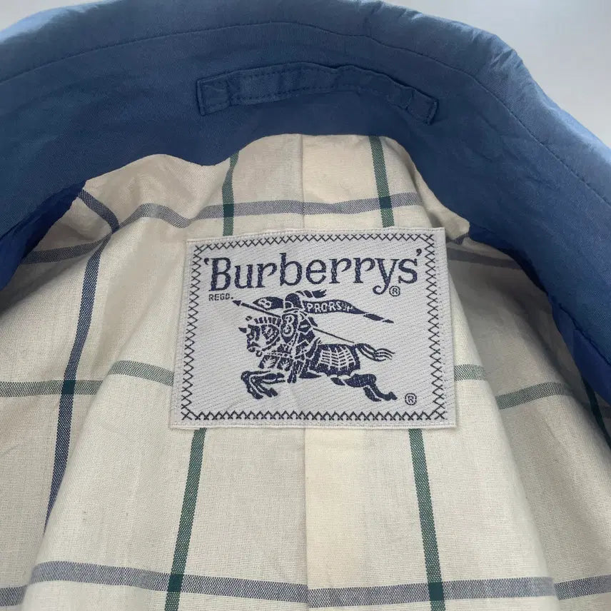 [BUNJANG] Burberry Blue Single Trench Coat / 버버리 블루 싱글 트렌치 코트