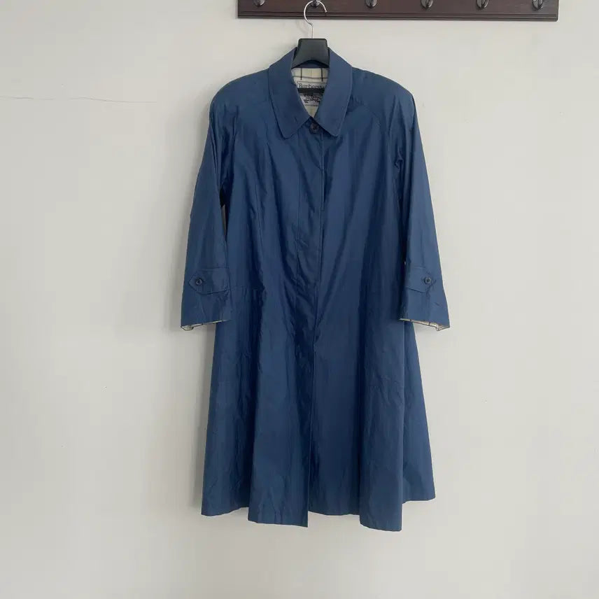 [BUNJANG] Burberry Blue Single Trench Coat / 버버리 블루 싱글 트렌치 코트