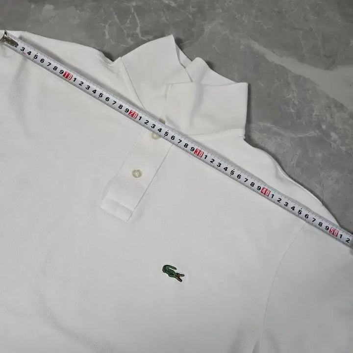 [SOLD OUT] 라코스테 화이트 반팔 카라티