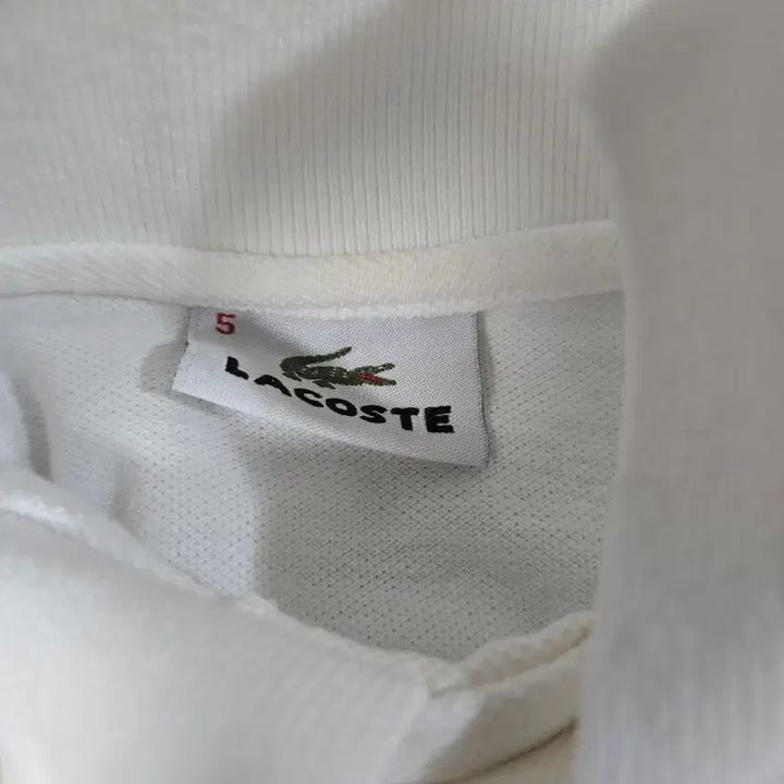 [SOLD OUT] 라코스테 화이트 반팔 카라티