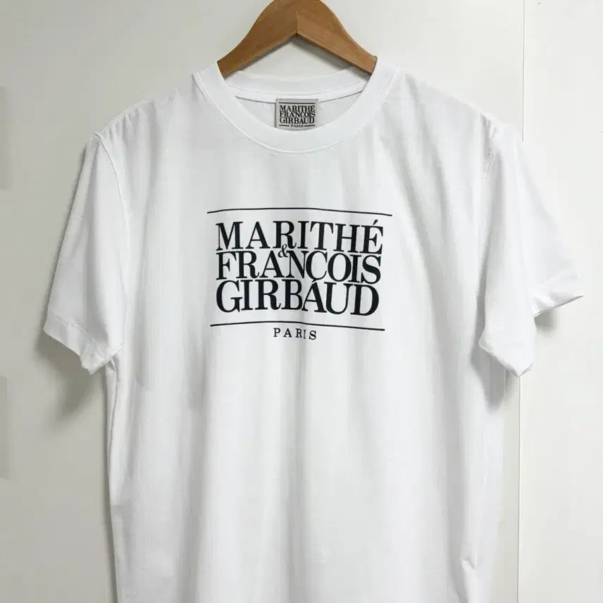 [BUNJANG] Marithe Francois Girbaud Short Sleeve T-shirt (White, Melange) S / 마리떼 반팔 공용 멜란지 S 새상품