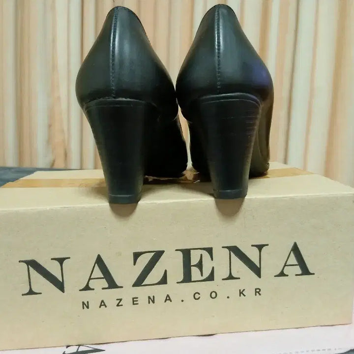[BUNJANG] NAZENA Black Pumps Heels 230mm / NAZENA 나즈나 블랙  펌프스힐  230 굽7cm 구두
