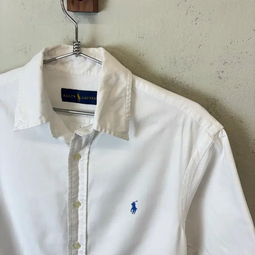 [BUNJANG] Polo Ralph Lauren Oxford White Short Sleeve Shirt / [XS] 폴로랄프로렌 옥스포드 화이트 반팔셔츠