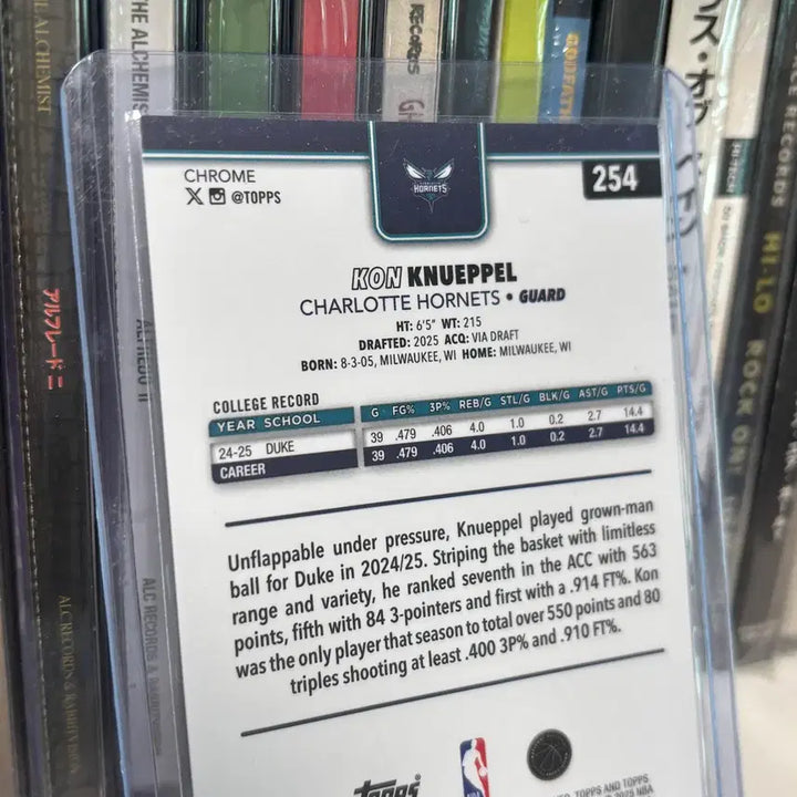 [BUNJANG] Kon Knueppel Topps Chrome Rookie Card / 콘 크니플 탑스크롬 루키카드 254