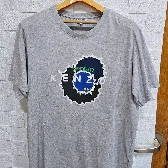 [BUNJANG] KENZO Gray Short Sleeve T-Shirt L / KENZO 겐조 그레이 반팔 티셔츠 L