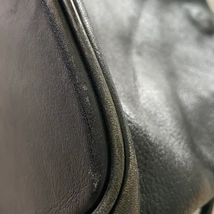 [BUNJANG] Natural Leather Tote and Shoulder Bag / 천연소가죽 토트 겸 숄더백