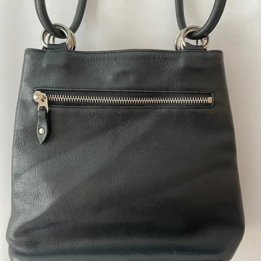 [BUNJANG] Natural Leather Tote and Shoulder Bag / 천연소가죽 토트 겸 숄더백