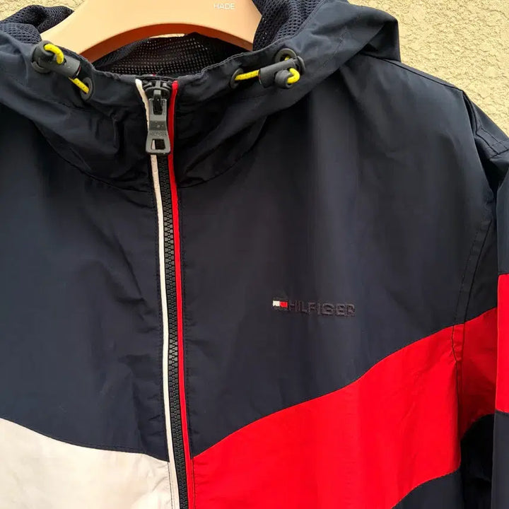 [BUNJANG] Tommy Hilfiger Archive Colorblock Windbreaker Jacket (L) / 타미힐피거 아카이브 컬러블러 바람막이 자켓(L)