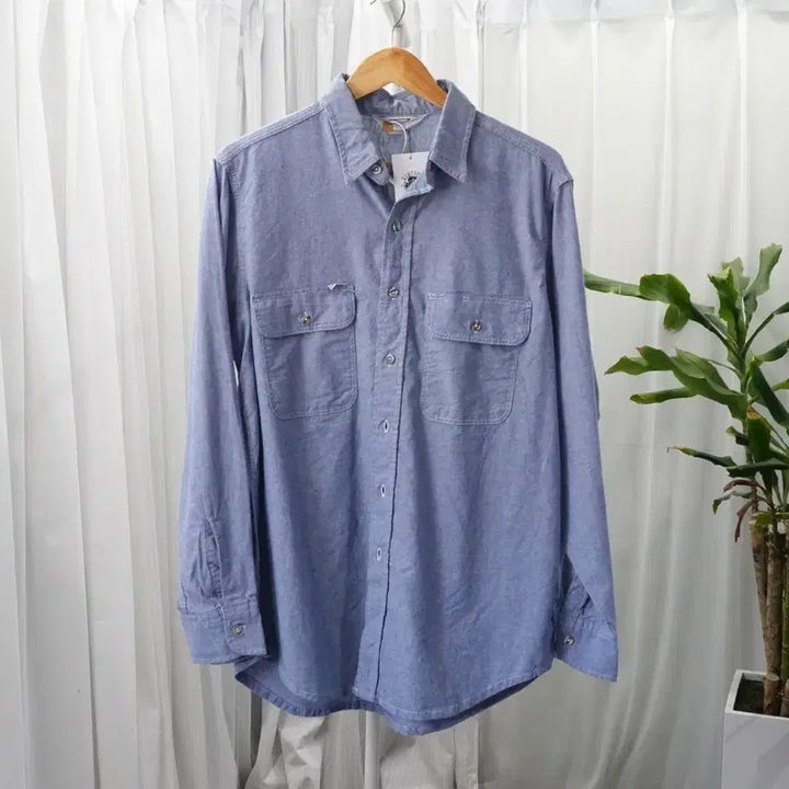 [BUNJANG] Carhartt Blue Work Shirt / 칼하트 블루 워크 셔츠 1963