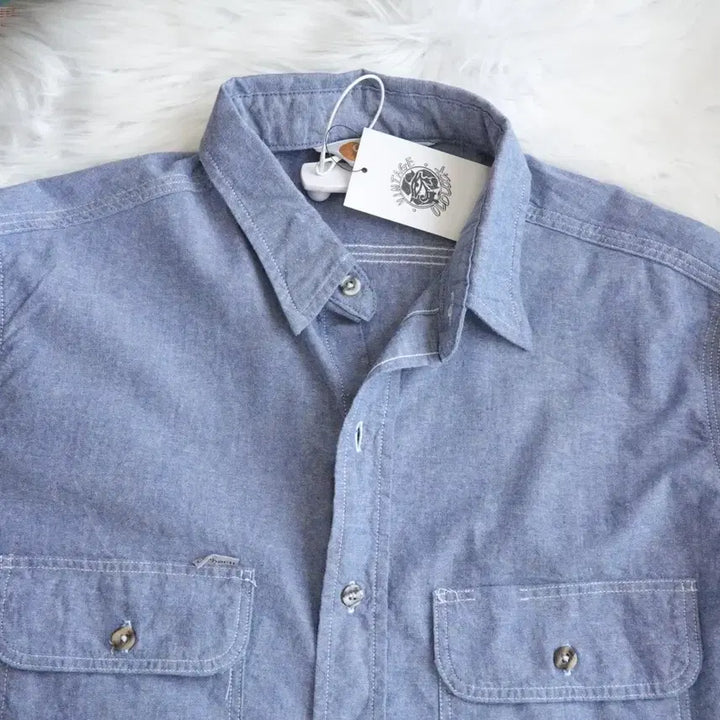 [BUNJANG] Carhartt Blue Work Shirt / 칼하트 블루 워크 셔츠 1963