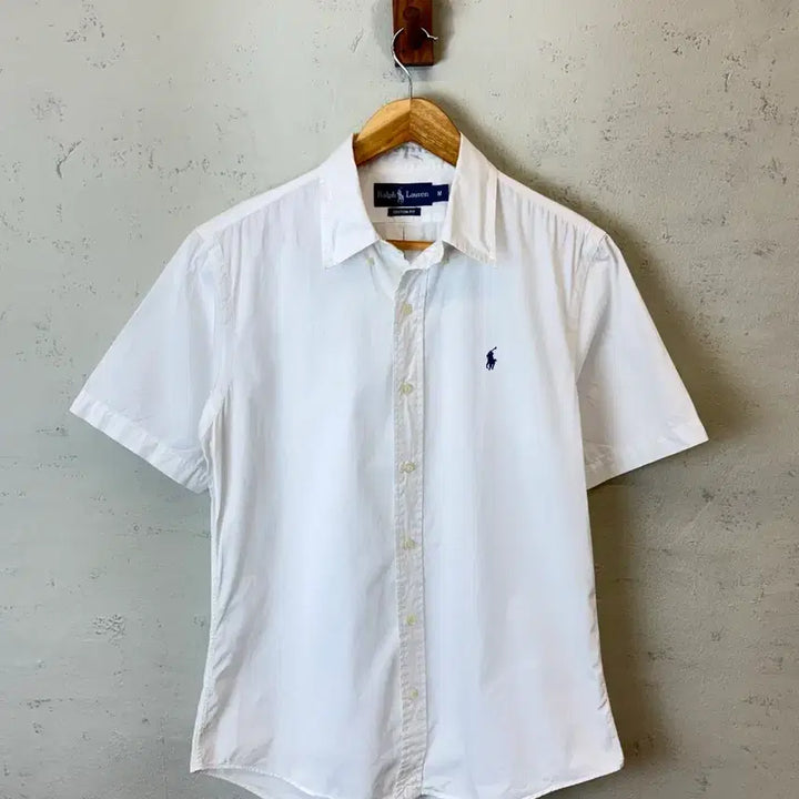 [BUNJANG] Polo Ralph Lauren Vintage White Short Sleeve Shirt / [M] 폴로랄프로렌 빈티지 화이트 반팔 셔츠