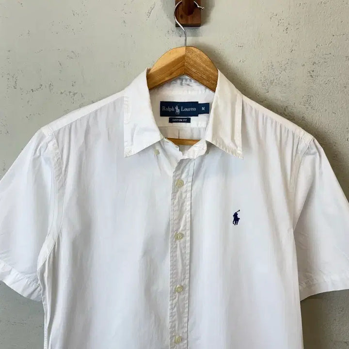 [BUNJANG] Polo Ralph Lauren Vintage White Short Sleeve Shirt / [M] 폴로랄프로렌 빈티지 화이트 반팔 셔츠