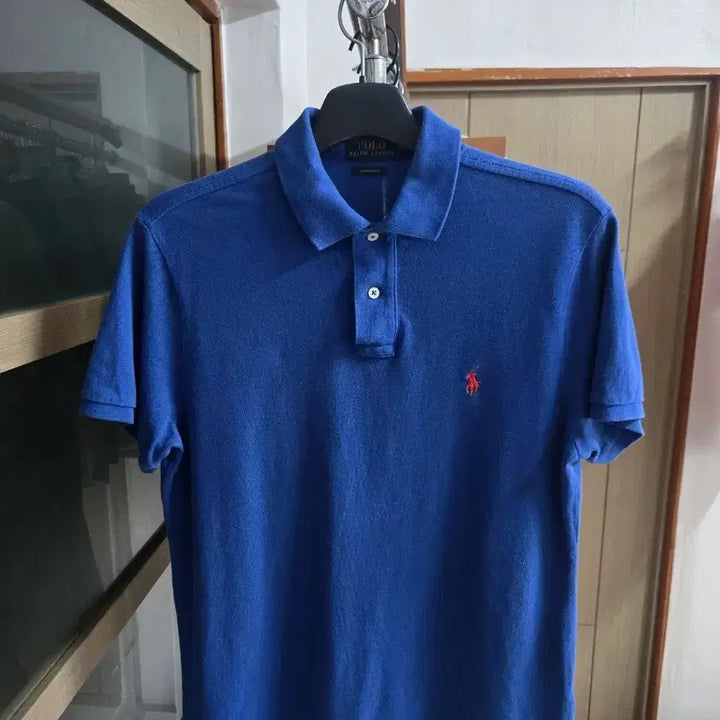 [BUNJANG] Polo Ralph Lauren Custom Fit Polo Shirt Blue / 남성M 폴로 커스텀핏 카라 반팔티 블루