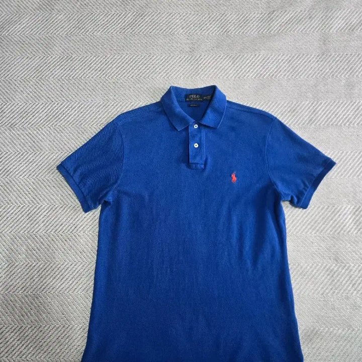 [BUNJANG] Polo Ralph Lauren Custom Fit Polo Shirt Blue / 남성M 폴로 커스텀핏 카라 반팔티 블루