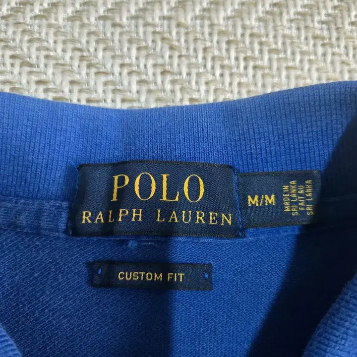 [BUNJANG] Polo Ralph Lauren Custom Fit Polo Shirt Blue / 남성M 폴로 커스텀핏 카라 반팔티 블루