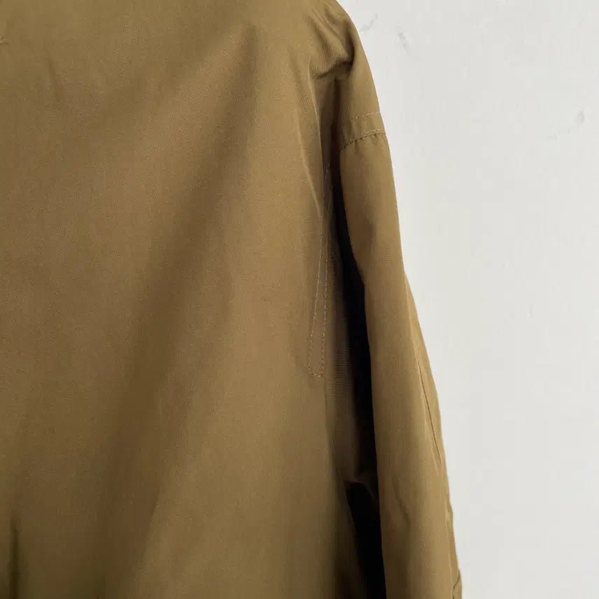[BUNJANG] Guho Nylon Zipper Casual Collarless Coat / 구호 나일론 지퍼 캐쥬얼 논카라 코트