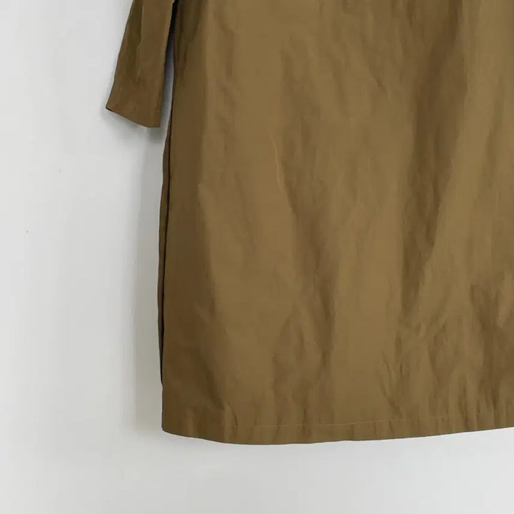 [BUNJANG] Guho Nylon Zipper Casual Collarless Coat / 구호 나일론 지퍼 캐쥬얼 논카라 코트