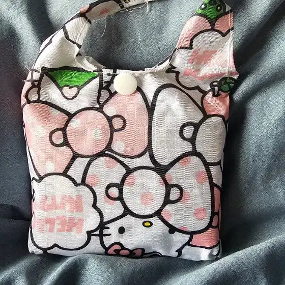 [BUNJANG] Sanrio Characters Foldable Shopping Bag / 산리오 캐릭터 접이식 장바구니 가방