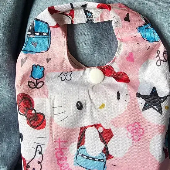 [BUNJANG] Sanrio Characters Foldable Shopping Bag / 산리오 캐릭터 접이식 장바구니 가방