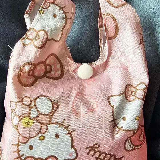 [BUNJANG] Sanrio Characters Foldable Shopping Bag / 산리오 캐릭터 접이식 장바구니 가방