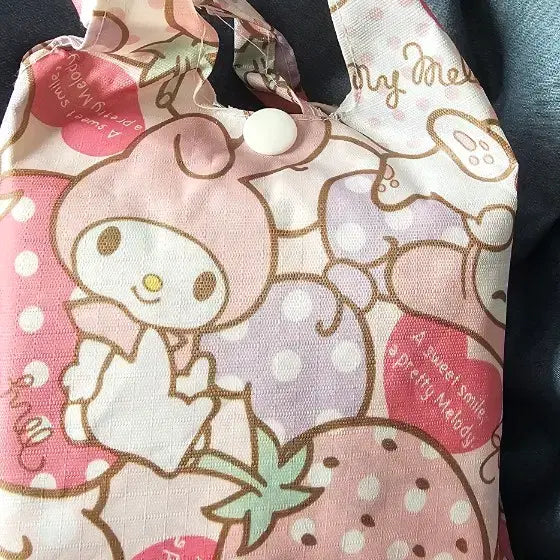 [BUNJANG] Sanrio Characters Foldable Shopping Bag / 산리오 캐릭터 접이식 장바구니 가방