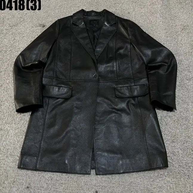 [SOLD OUT] 호텔파티큘리에 레더 롱 자켓 77 실측 95