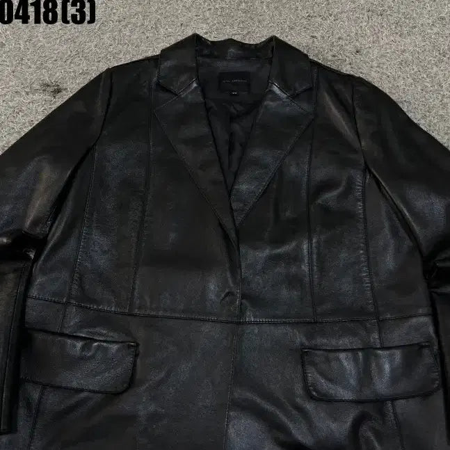 [SOLD OUT] 호텔파티큘리에 레더 롱 자켓 77 실측 95