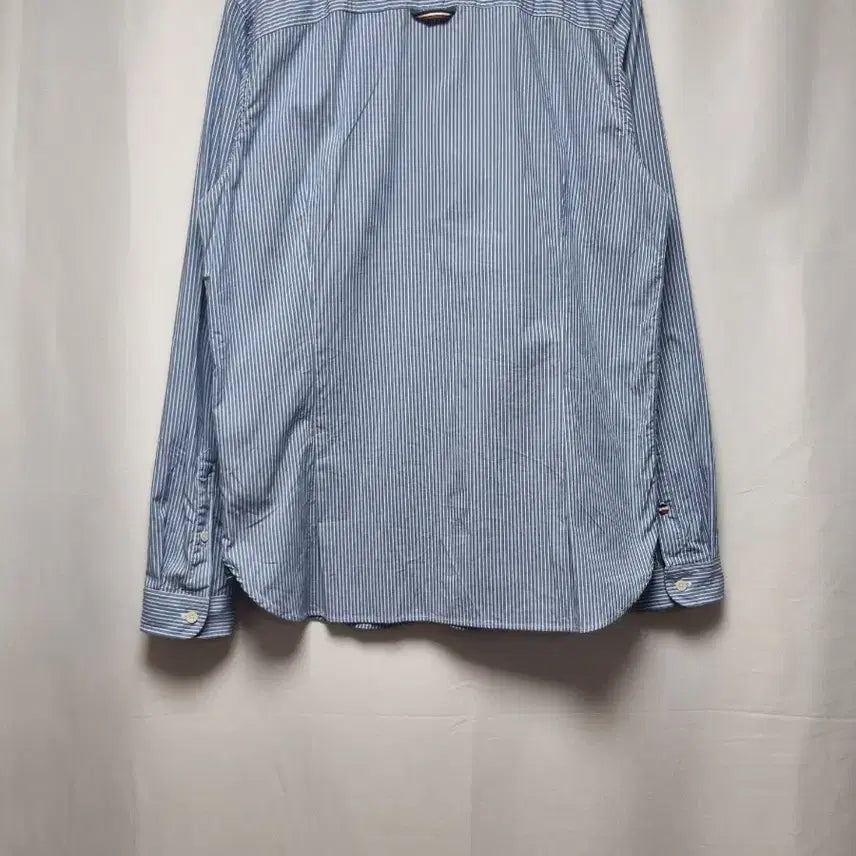 [BUNJANG] Tommy Hilfiger Striped Shirt Sky Blue XL / 타미힐피거 스트라이프 셔츠 하늘색