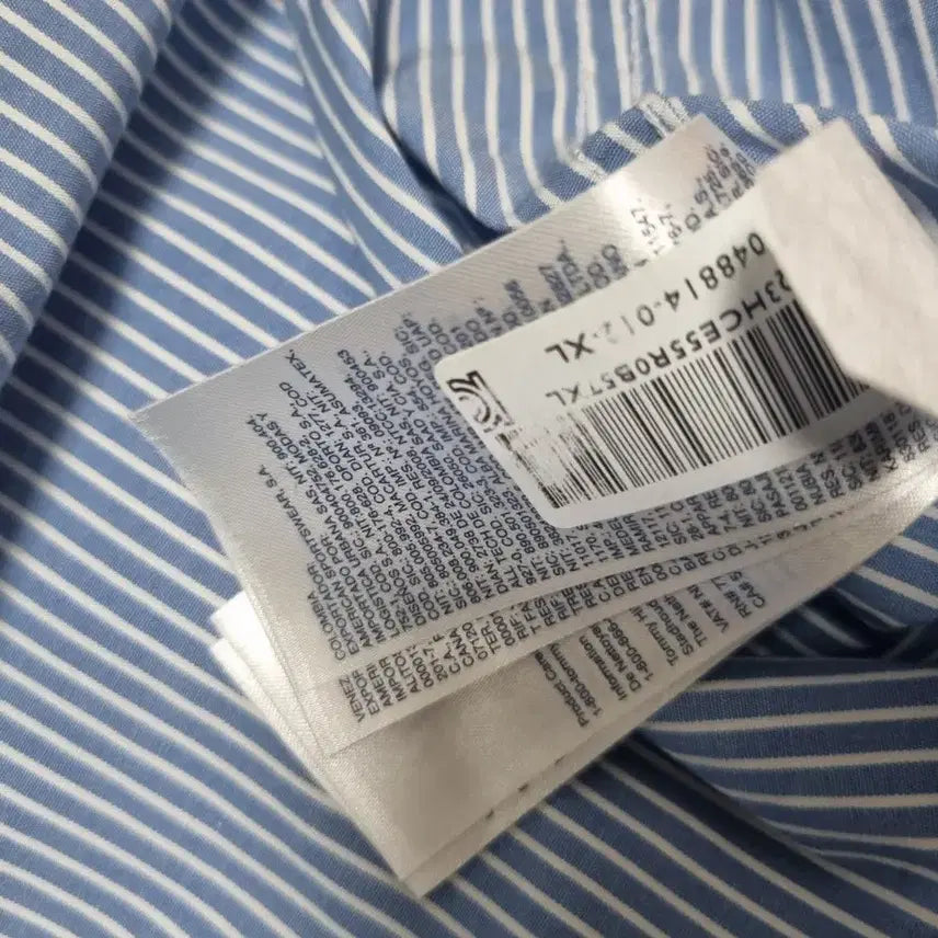 [BUNJANG] Tommy Hilfiger Striped Shirt Sky Blue XL / 타미힐피거 스트라이프 셔츠 하늘색